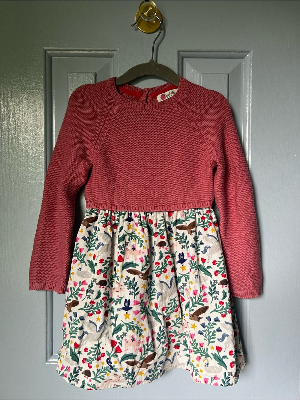 Baby Boden Knit Sweater Magical Woodland Dress, 2-3year